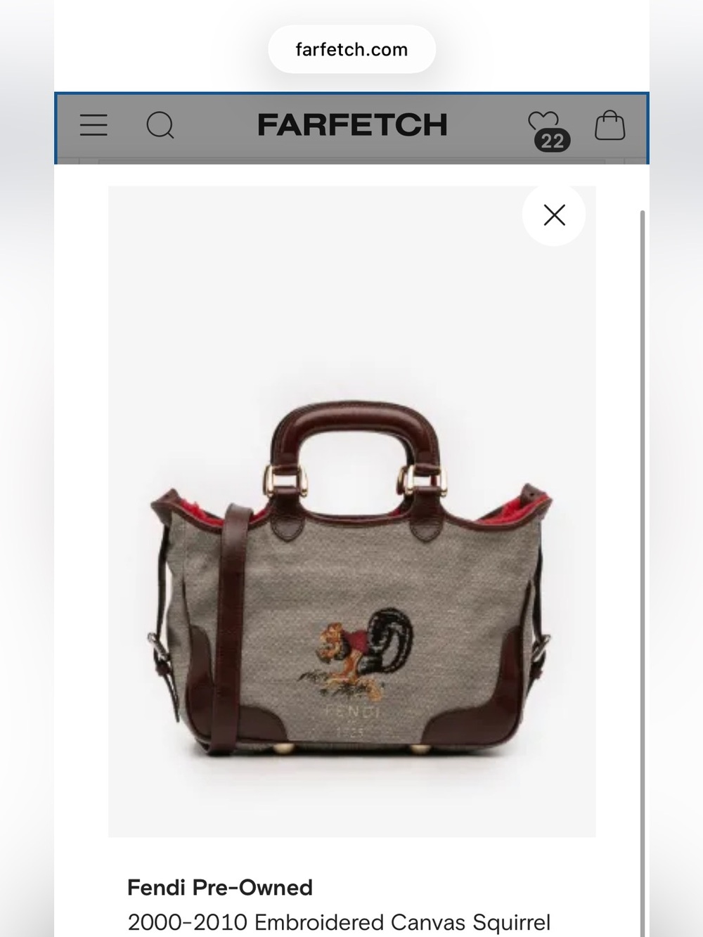 Fendi Canvas Bag